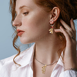 4шт 2 стиля латунные микропаве кубические циркониевые подвески&nbsp;KK-HY0003-14