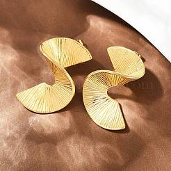 Серьги-гвоздики из нержавеющей стали 304 в форме спирали&nbsp;EJEW-I319-03G