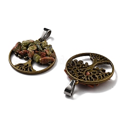 4 комплект из 8-х стилей подвесок из натурального и синтетического камня с крошкообразным узором&nbsp;FIND-FH0006-04