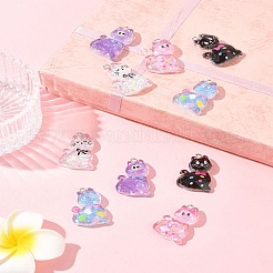 10шт 5 стиля прозрачные подвески из смолы&nbsp;RESI-FS0001-92