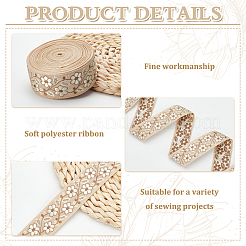 10 ярд полиэфирные ленты с вышивкой в этническом стиле&nbsp;OCOR-FG0002-24D