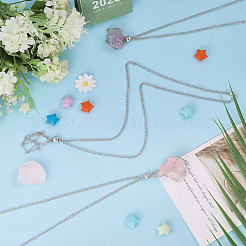 3 шт. 301 нержавеющая сталь кабельные цепи макраме мешочек пустой держатель камней для изготовления подвесок ожерелий&nbsp;MAK-CA0001-18P