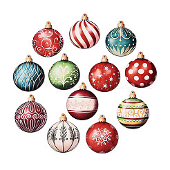 12 шт. подвесных украшений из дерева с односторонней УФ-печатью&nbsp;WOOD-N020-17