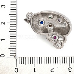 Латунные микро проложить кубического циркония подвески&nbsp;KK-K339-11P-02