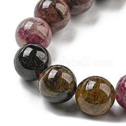 Нити из натуральных разноцветных турмалиновых бусин&nbsp;G-C076-8mm-10