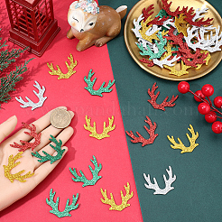 80 шт. 4-цветные рождественские украшения из искусственной кожи&nbsp;DIY-GF0012-50