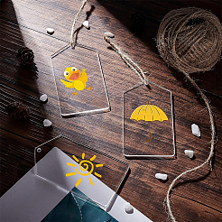 Прозрачные акриловые большие подвески&nbsp;TACR-BC0001-10