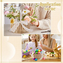 Пластиковые цветочные корзины с ручкой&nbsp;DIY-WH0899-431A