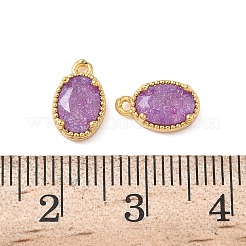 Латунные подвески из измельченного льда с кубическим цирконием&nbsp;KK-D024-24E-G