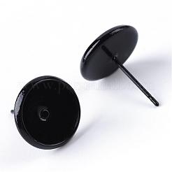 Латунные серьги-гвоздики MAK-R006-02