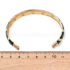 Браслеты из нержавеющей стали 304 с эмалью для женщин&nbsp;LS-BJEW-H637-01G