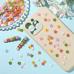 240 шт. 8-х цветные кабошоны из смолы сакуры&nbsp;FIND-SC0019-68