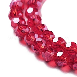 Гальванизируйте прозрачное стекло бисер нитей&nbsp;EGLA-A035-T4mm-A01