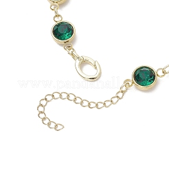 Браслеты из нержавеющей стали 304 со стеклянными звеньями для женщин&nbsp;BJEW-JB11888-01