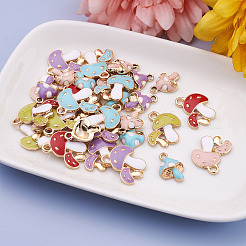 40шт 8 цвета сплава эмалевые подвески&nbsp;ENAM-FW0001-03