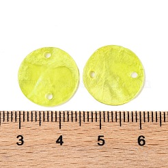 Окрашенные распылением натуральные подвески с соединителем оболочки Capiz BSHE-S304-18A