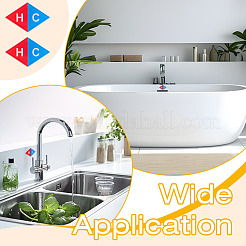 50 шт. самоклеящийся акриловый знак «горячая и холодная вода» для ванной комнаты&nbsp;AJEW-BC0010-07