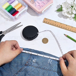 Плоская круглая кожаная рулетка&nbsp;AJEW-WH20128-037A