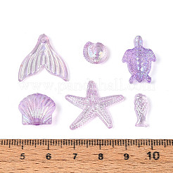 Прозрачные акриловые бусины с океанской тематикой&nbsp;TACR-T028-69-01C