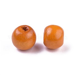 Крашеные натуральные деревянные бусины&nbsp;WOOD-Q006-8mm-09-LF