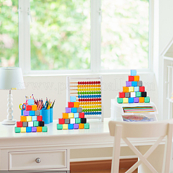 300шт 10 цвета непрозрачные и прозрачные акриловые бусины&nbsp;AJEW-BC0009-81