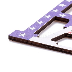 Доска плотности деревянная стена украшение дверная табличка подвески&nbsp;HJEW-C004-15