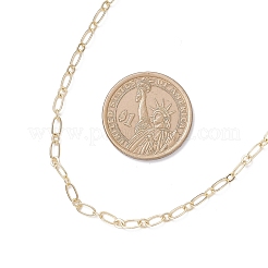 Ожерелья из овальных звеньев латуни толщиной 3 мм для женщин&nbsp;NJEW-JN05518