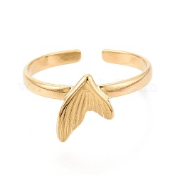 Регулируемые открытые манжеты из нержавеющей стали 304 с ионным покрытием (IP) для женщин&nbsp;RJEW-N052-27G