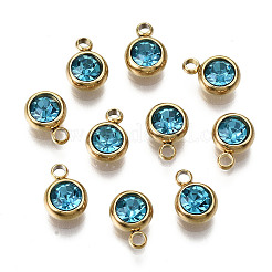 Подвески из нержавеющей стали со стразами&nbsp;X-STAS-S068-12G