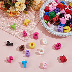 72шт набор непрозрачных акриловых бусин&nbsp;OACR-ME0001-25