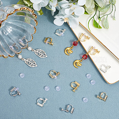 16 шт. 4 стиля стойка покрытие латунь клипсы конвертеры фурнитура&nbsp;KK-BBC0019-59