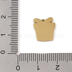 Рождественская тема ионное покрытие(ip) 304 эмалированные подвески из нержавеющей стали&nbsp;STAS-Z083-08G-05