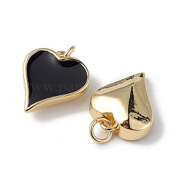 Эко-подвески с покрытием из латуни и эмали&nbsp;KK-F848-02G-05