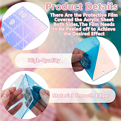 Акриловая швейная линейка для пэчворка&nbsp;DIY-WH0698-018F