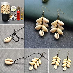 Подвески из каури&nbsp;SHEL-PH0001-04