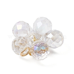 Прозрачные стеклянные подвески&nbsp;PALLOY-MZ00645-02