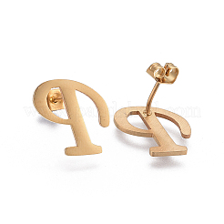 Серьги-гвоздики из нержавеющей стали 304&nbsp;LS-EJEW-E241-06P