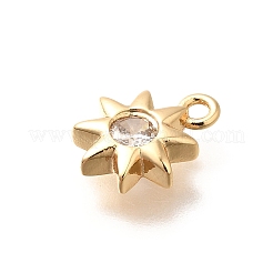 Латунные микро проложить кубического циркония подвески&nbsp;KK-C085-19G