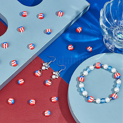 200шт бусины из полимерной глины ручной работы&nbsp;CLAY-SC0001-77