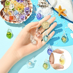 30шт светящиеся подвески из прозрачной смолы&nbsp;RESI-YW0004-64