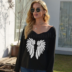 2 шт. 2 стиля полиэстеровой вышивки пришивные аппликации&nbsp;DIY-CY0001-02A-01