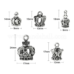50шт 5 стиля подвески из сплава в тибетском стиле&nbsp;TIBEP-CJ0003-40