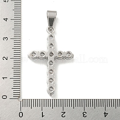 Подвески из нержавеющей стали 304 с кубическим цирконием&nbsp;STAS-C102-01B-P