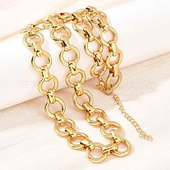 Ожерелья из цепочек с кольцами из нержавеющей стали 304 толщиной 13 мм&nbsp;NJEW-Z105-03G