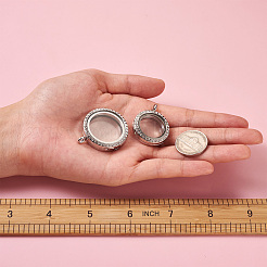 4шт 2 стиля сплава стекла хрустальные подвески со стразами&nbsp;PALLOY-TA0002-36B