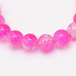 Выпечки окрашенные нити шарик хруст стекла CCG-S001-10mm-M