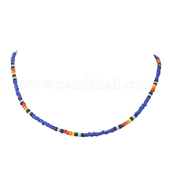 3 шт. Круглое ожерелье из бисера из стекла двух цветов&nbsp;NJEW-JN05908