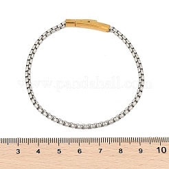 Браслеты-цепочки из нержавеющей стали 304 для женщин и мужчин BJEW-Z087-21GP