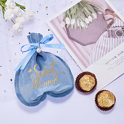 Подарочные пакеты на шнурке из бархата&nbsp;ABAG-CJC0003-02A