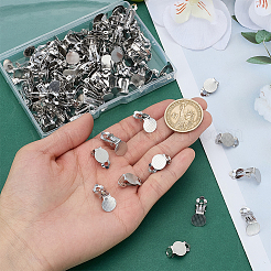 Фурнитура для сережек-клипс из нержавеющей стали 304&nbsp;STAS-ME0001-62P